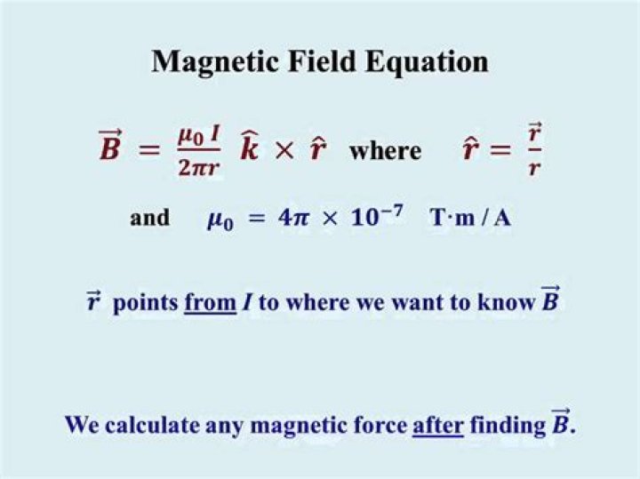 What is magnetic field formula?