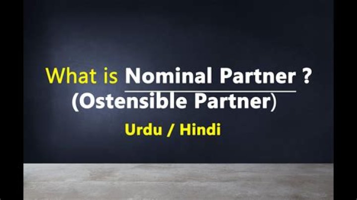 What is ostensible partner?