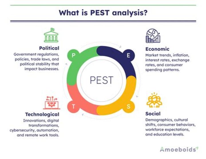 What is PEST analysis in environmental scanning?