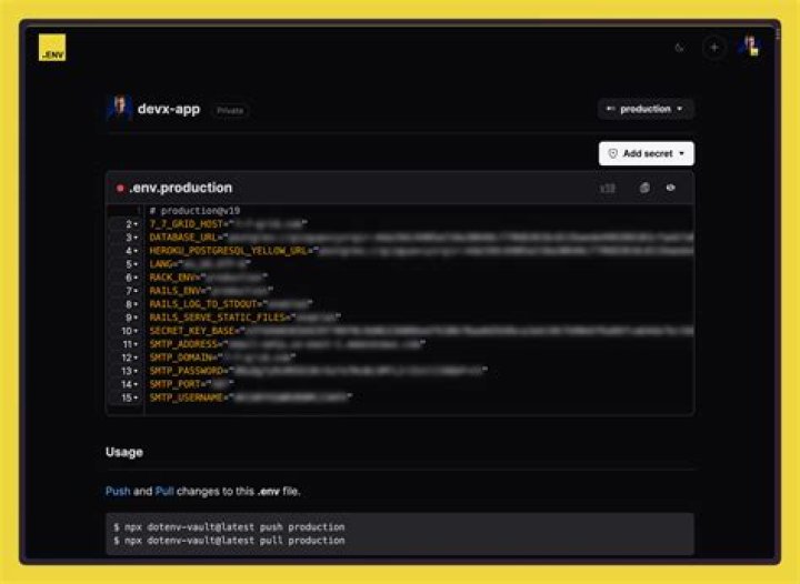 What is require (' DotEnv ') config ()?