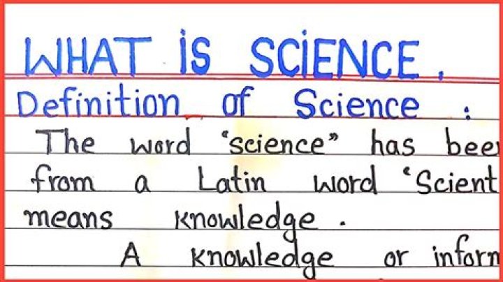 What is science full form?