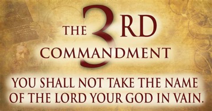 What is the 3rd commandment of God?