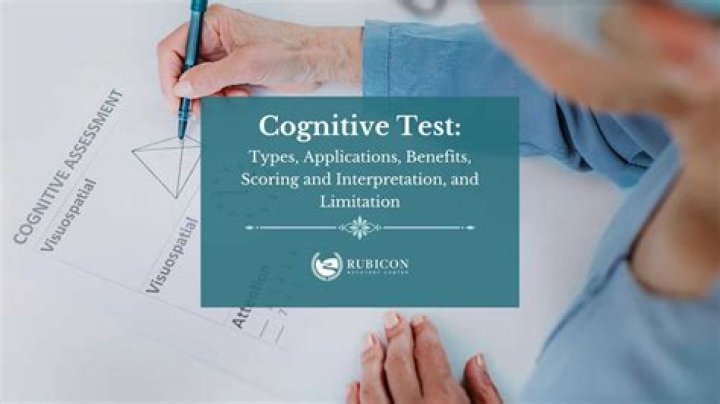 What is the average score on a cognitive test?
