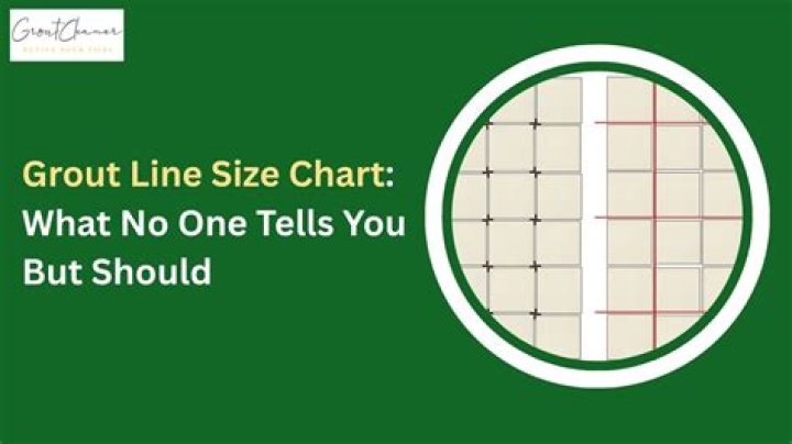 What is the best size grout line?