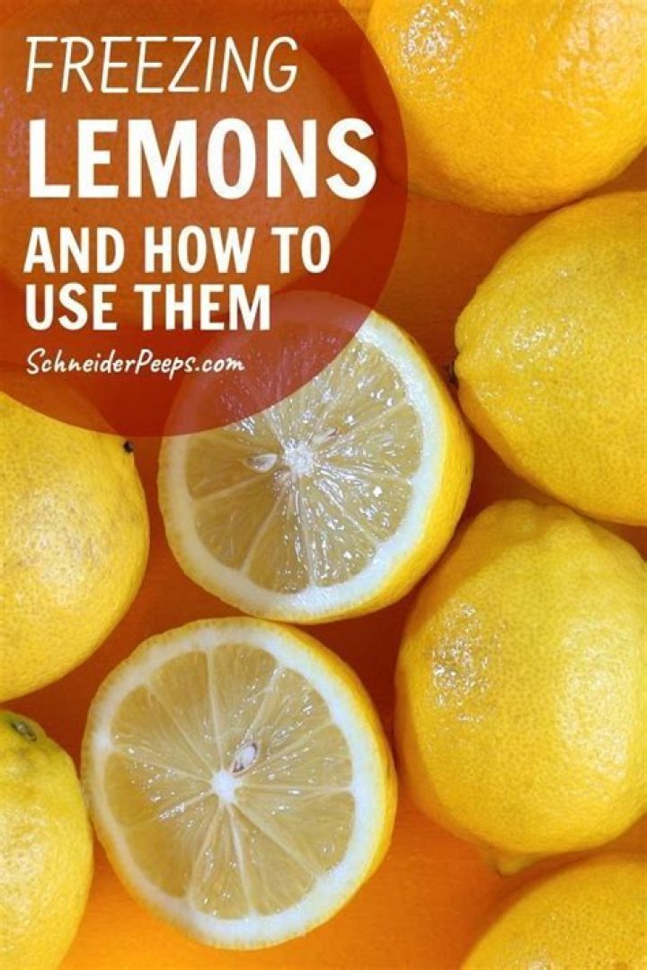 What is the best way to freeze lemons?