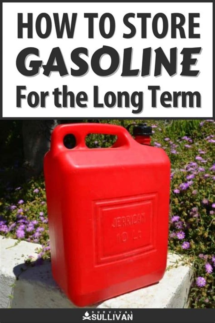What is the best way to store gasoline long term?