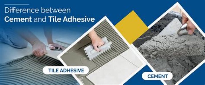 What is the difference between adhesive and cement?