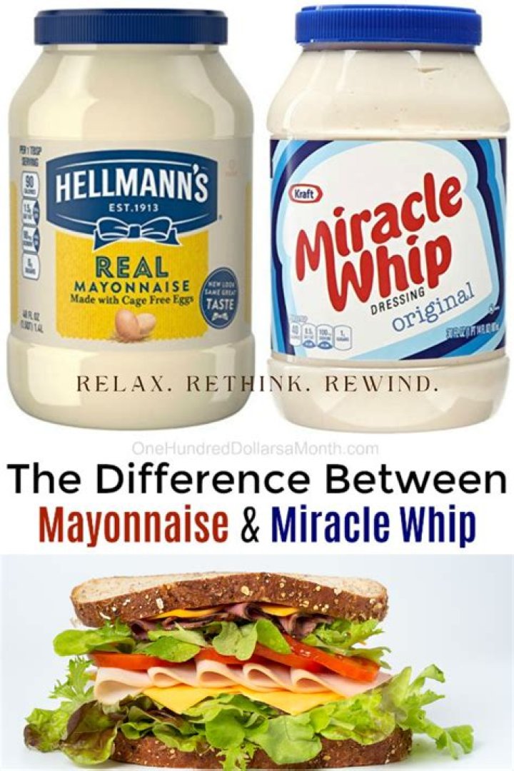 What is the difference between Hellman's mayo and Miracle Whip?