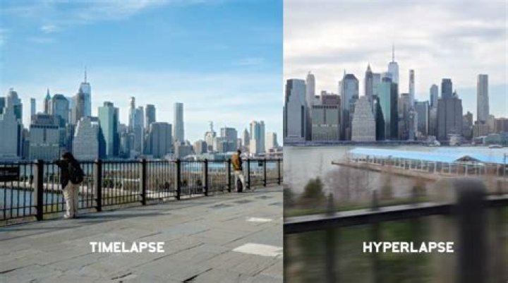What is the difference between hyperlapse and timelapse?