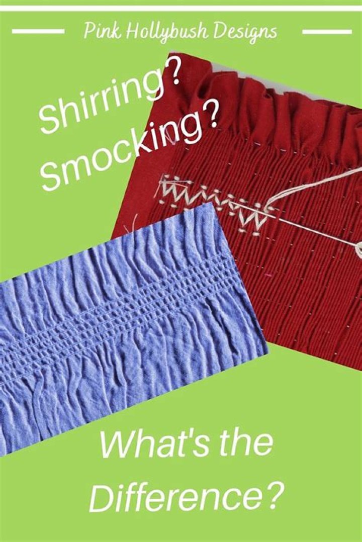What is the difference between smocking and shirring?