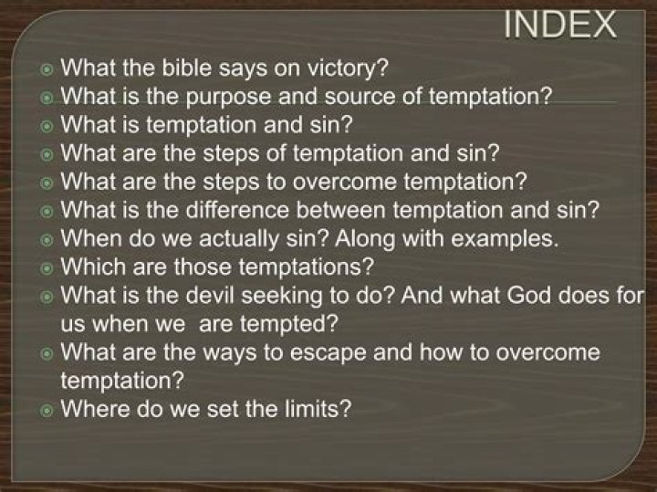 What is the difference between temptation and sin?
