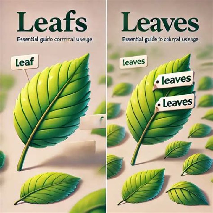 What is the difference of leafs and leaves?