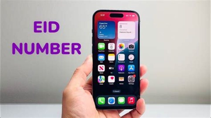 What is the EID number iPhone?