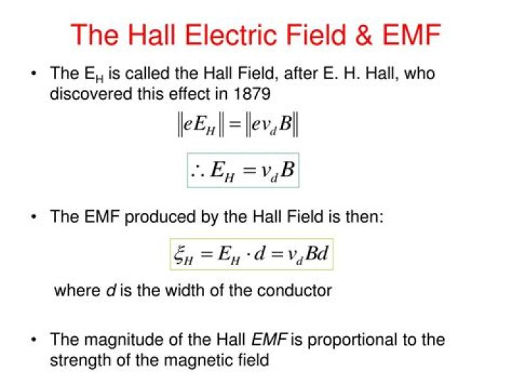 What is the Hall EMF?