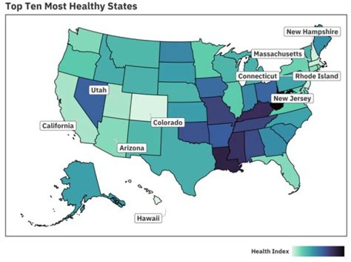 What is the healthiest state in America 2021?