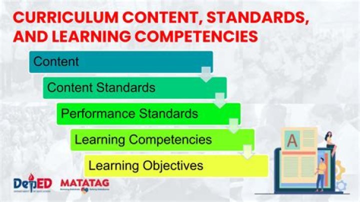 What is the importance of content standards performance standards and learning competencies?