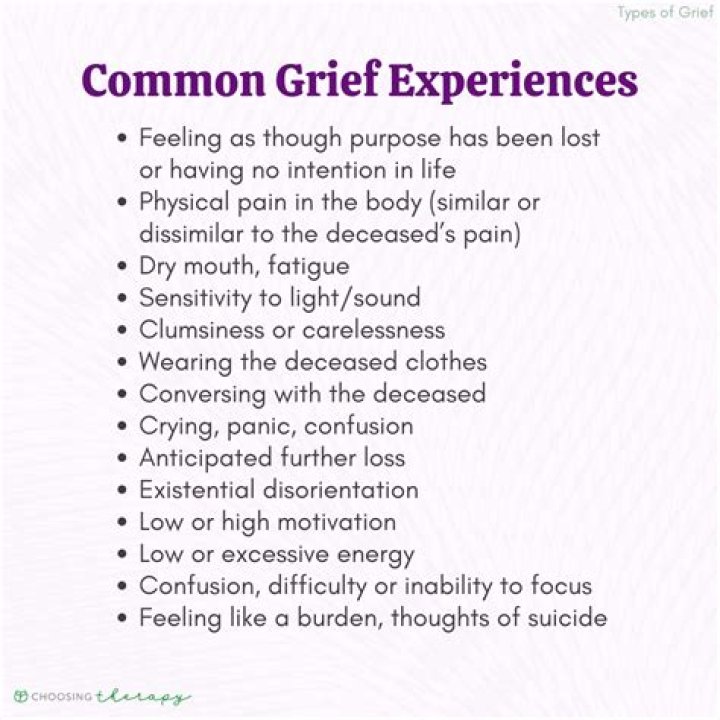 What is the most intense type of grief?