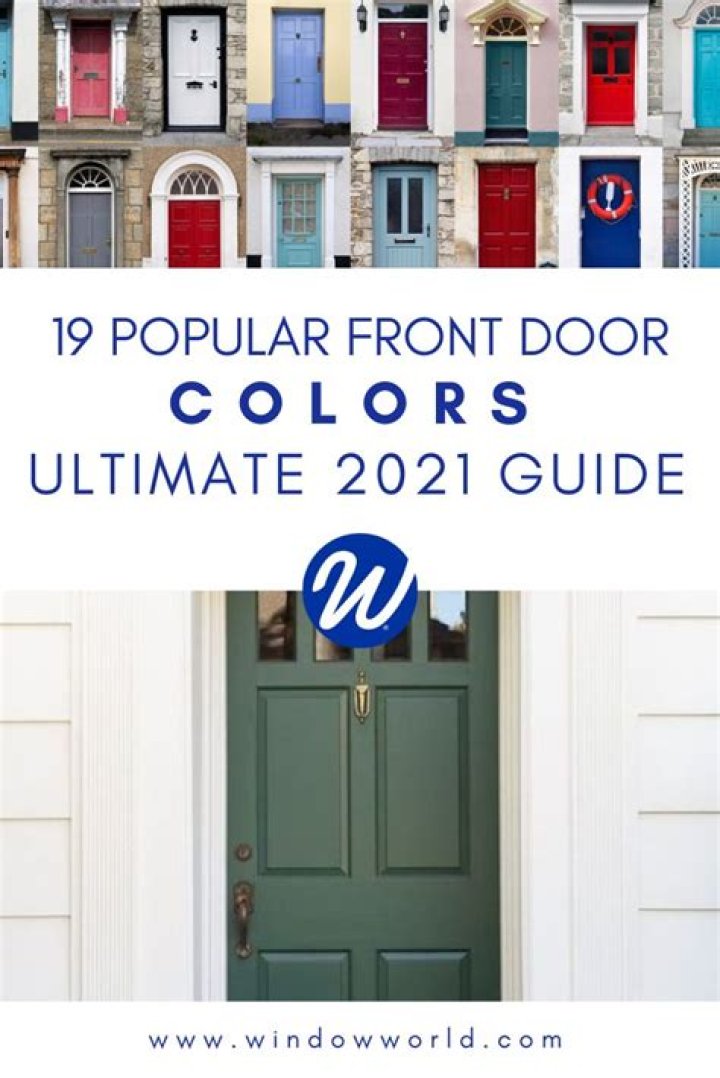 What is the most popular front door Colour in 2020?