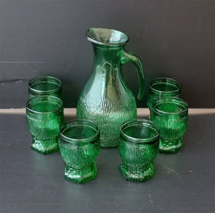 What is the name of vintage green glass?
