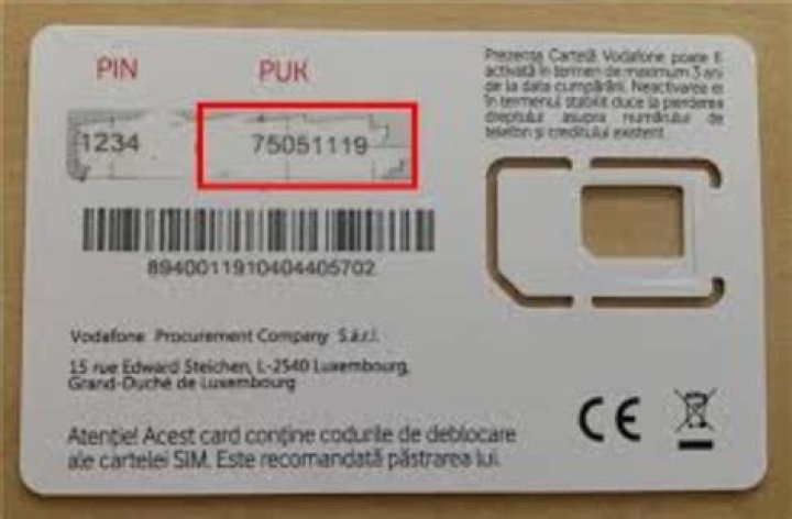 What is the PUK code for my SIM card?