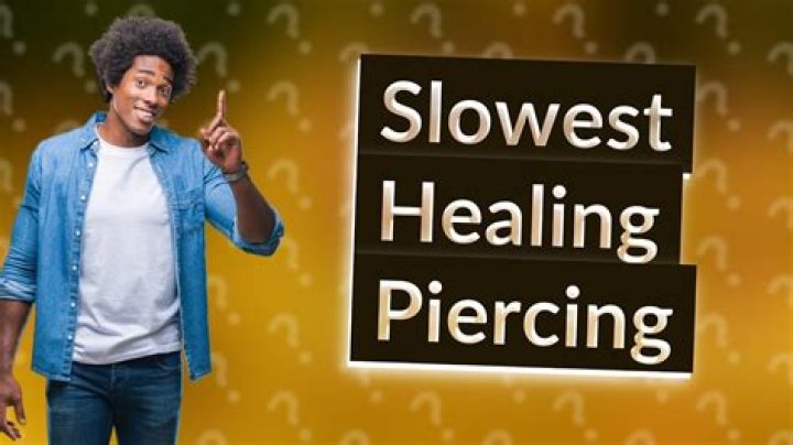 What is the slowest healing piercing?