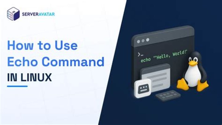 What is the use of echo command in Linux?