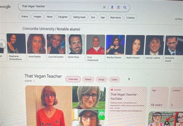 What is the Vegan teacher's name?