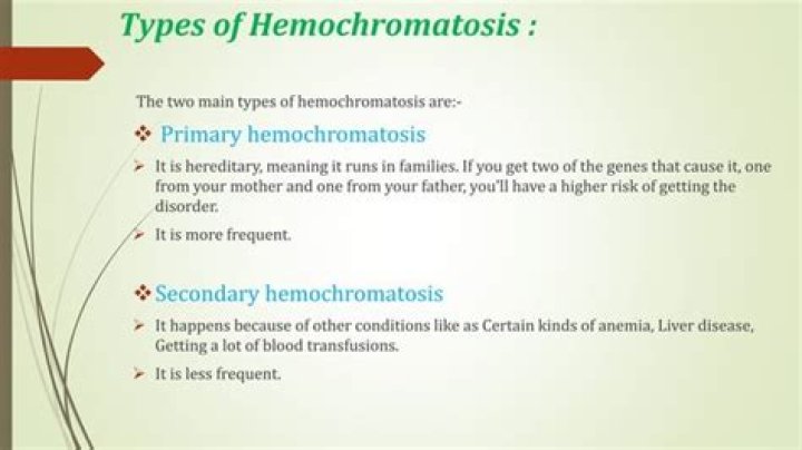 What is Type 4 hemochromatosis?