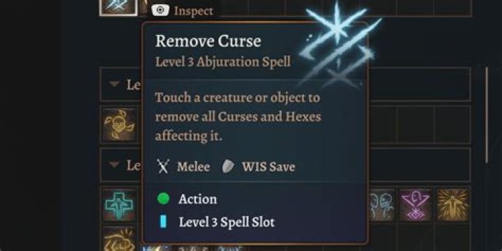 What level is remove curse?