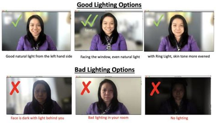 What light makes you look better on Zoom?
