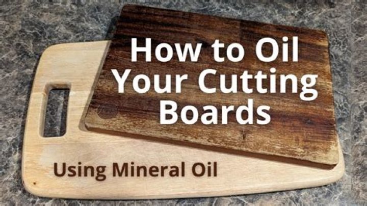 What oils can you use on a cutting board?