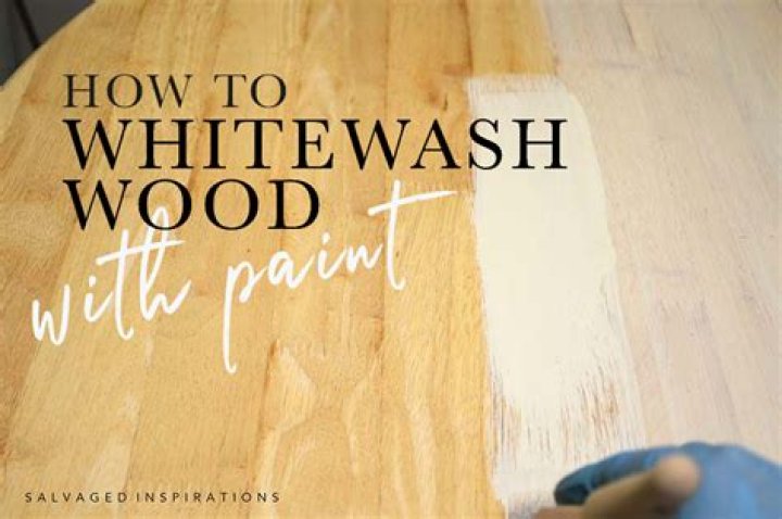What paint to use for whitewashing wood?