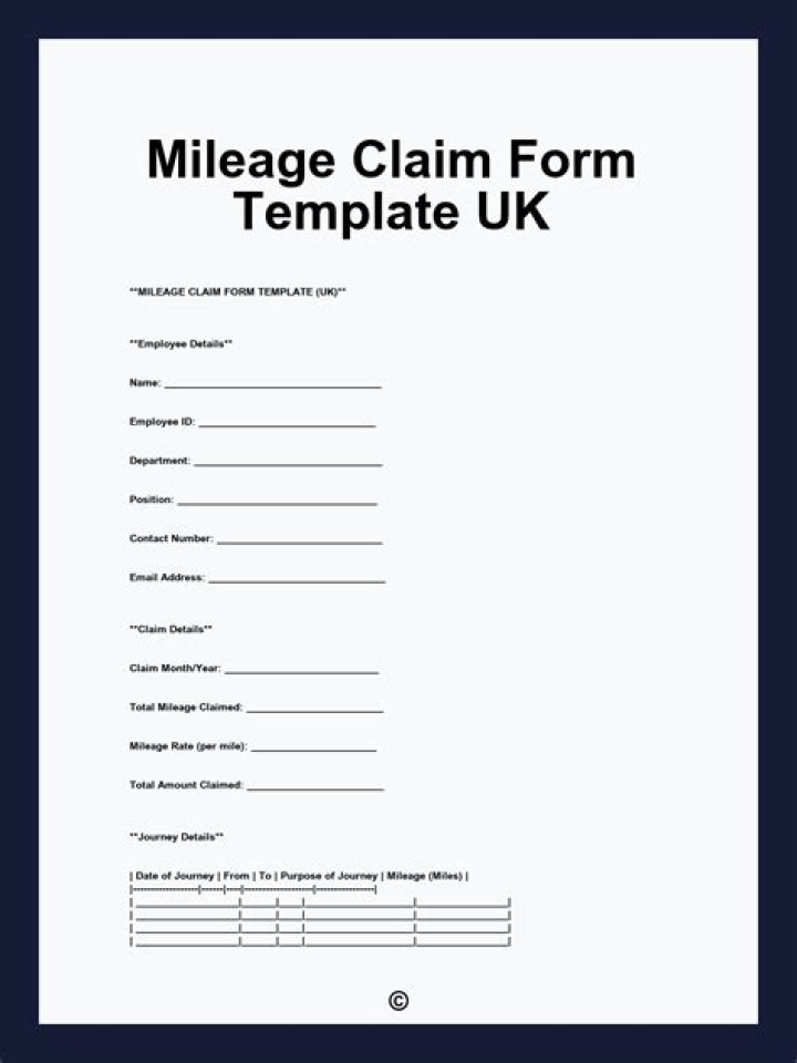 What proof do you need to claim mileage?