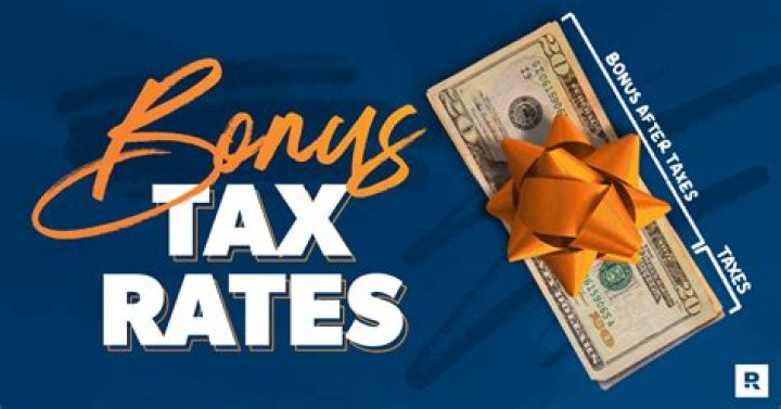 What rate is bonus taxed at?