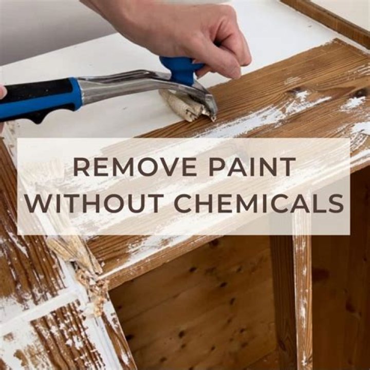 What removes dried paint from hardwood?