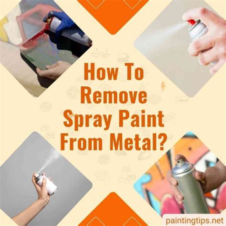 What removes spray paint from metal?