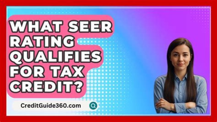 What SEER rating qualifies for tax credit 2019?