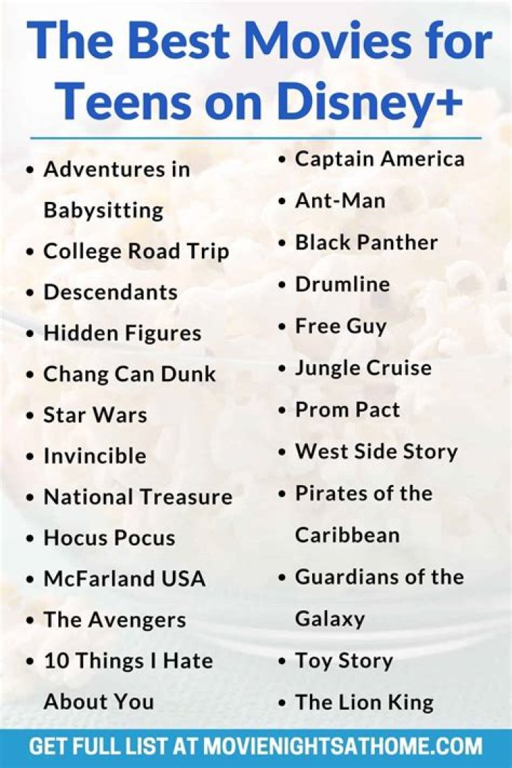 What Should 12 year olds watch on Disney plus?