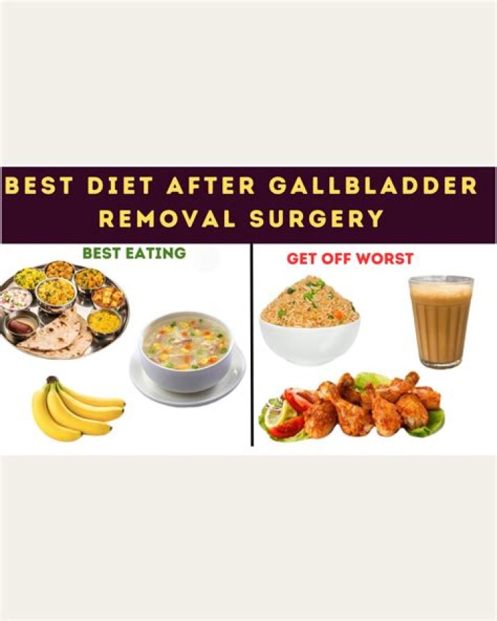 What should I eat for breakfast after gallbladder surgery?