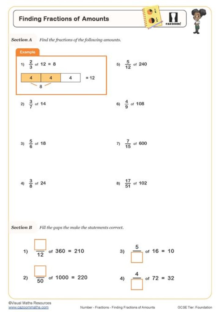What should students know about fractions?
