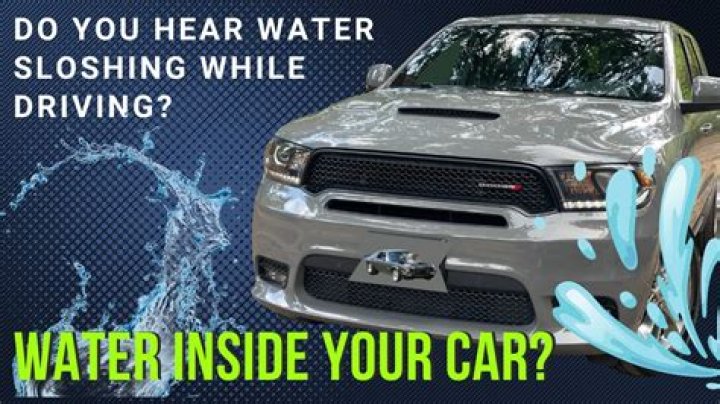 What should you check after driving through water?