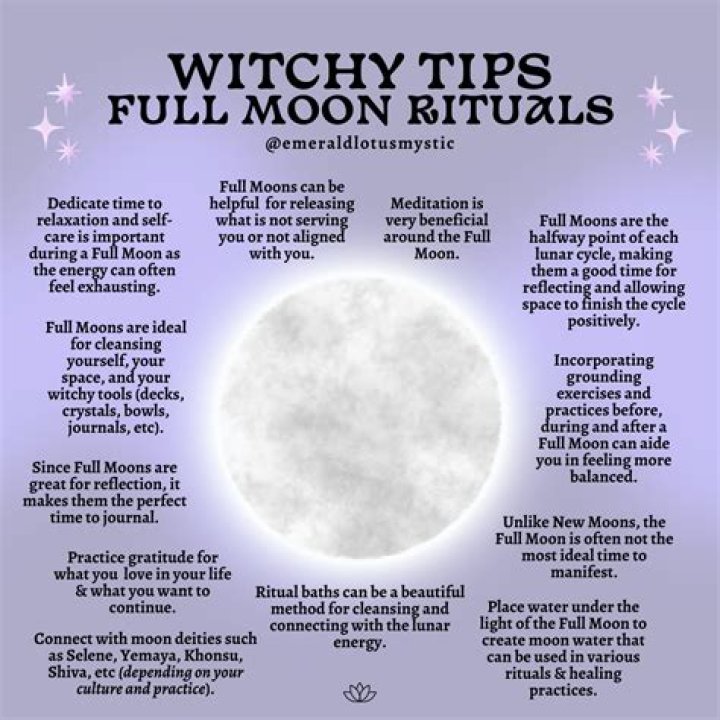 What should you not do on a full moon?