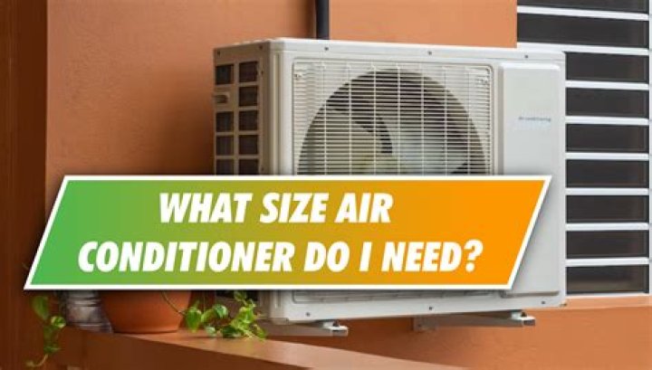 What size air conditioner do I need for a 1300 sq ft house?