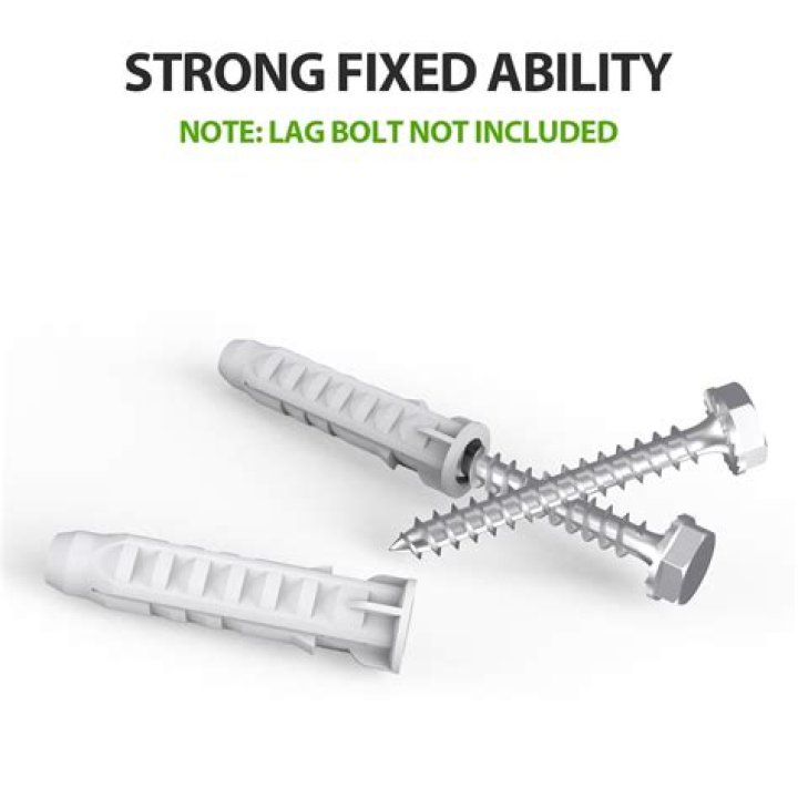 What size anchors for TV mount in brick?