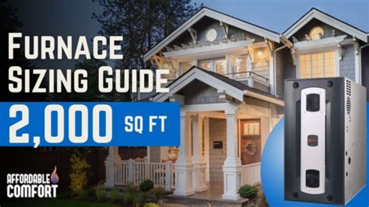 What size furnace do I need for a 2000 square foot home?