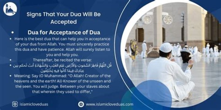 What stops Dua from being accepted?