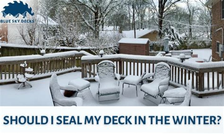 What time of year should I seal my deck?