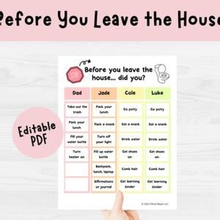 What to check before you leave the house?