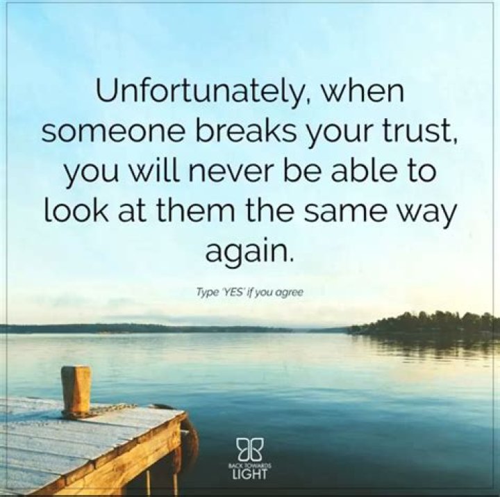 What to do when he breaks your trust?