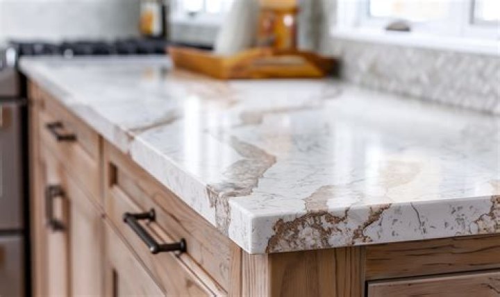What type of countertop does not stain?